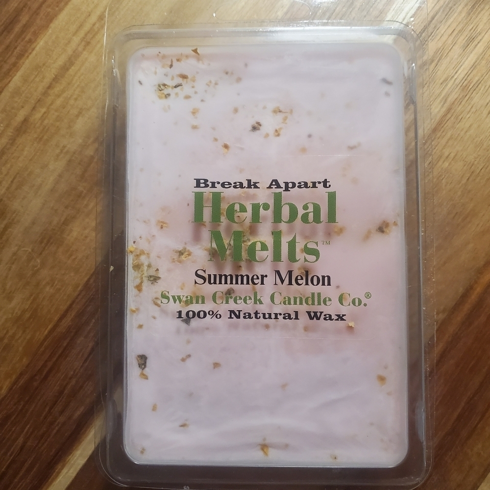 SUMMER MELON by SWAN CREEK CANDLE CO Herbal Melts Natural Wax 5.25 oz NWT - Picture 6 of 6